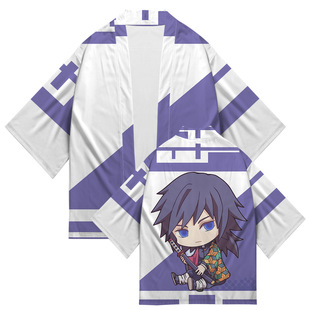 Ghost Blade two-dimensional kimono cross-border supply summer three-quarter sleeve robe Japanese thin kimono cardigan trend