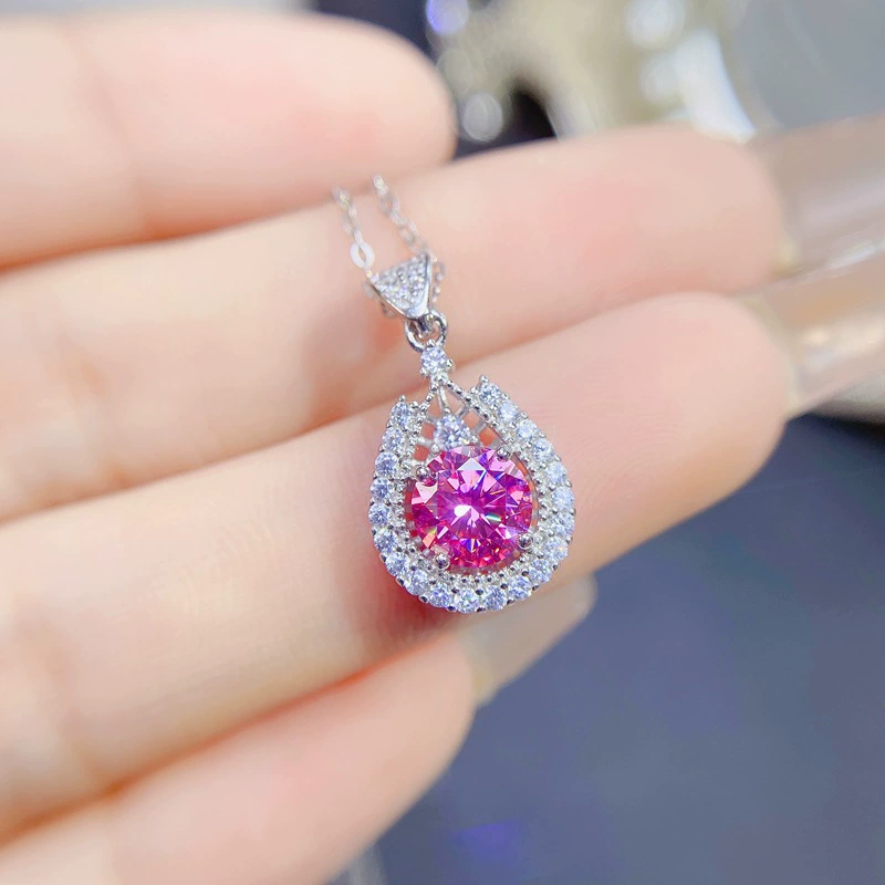 Кольцо с бриллиантом Fan Mosang (Гифленд) 925 серебро Mustener Mosan Diamond Moman с сертификатом GRA, обратный код 1 карат