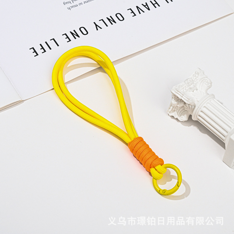 小红书爆款简约手机挂绳彩色编织钥匙扣挂绳拼色手机绳水杯绳批发|undefined