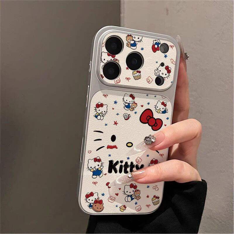 Wink Kitty Is Suitable for Apple 17Promax Mobile Phone Case 16Pro New Model 15Promax Anti-Fall 14Pro High Quality Wink Kitty Is Suitable for Apple 17Promax Mobile Phone Case 16Pro New Model 15Promax Anti-Fall 14Pro High Quality