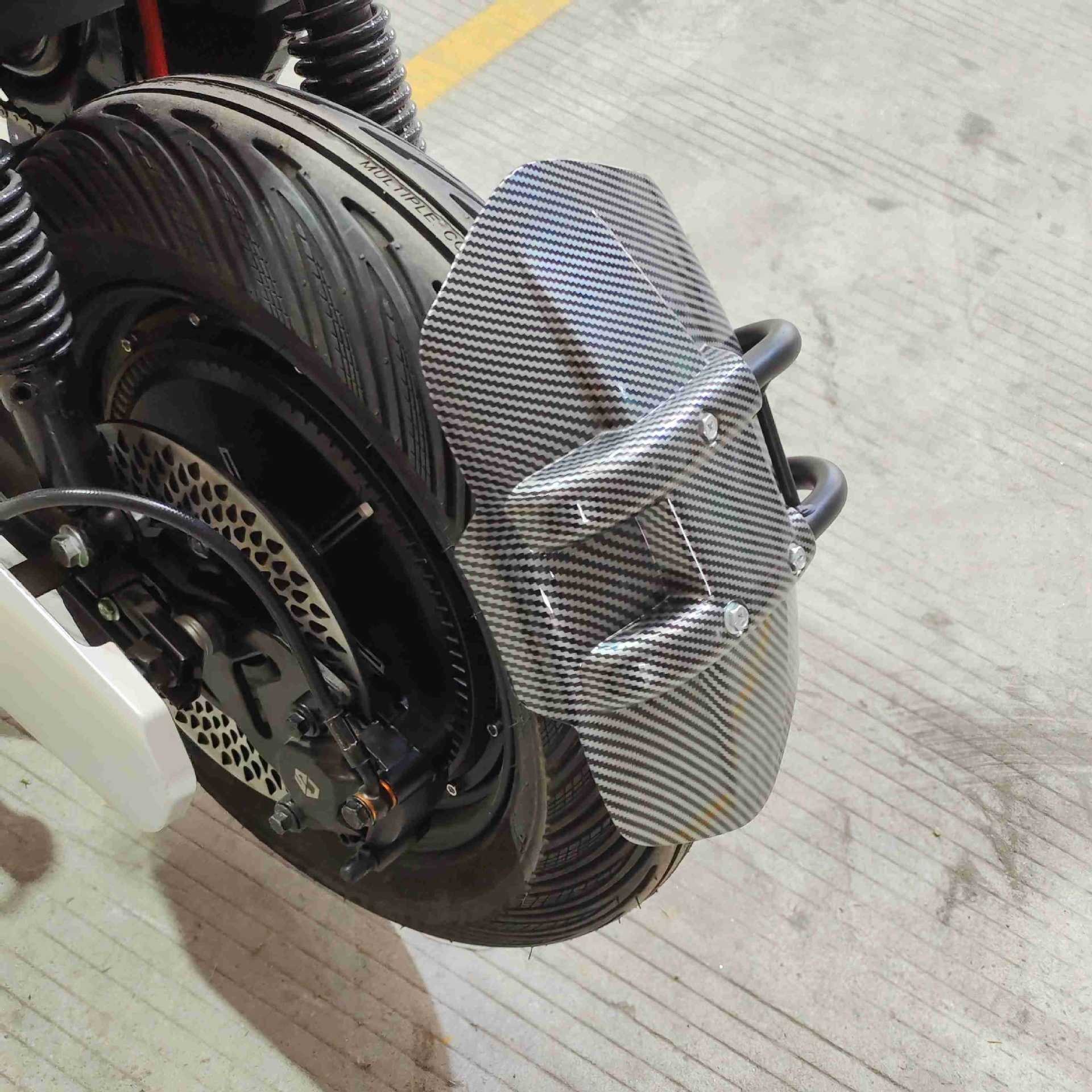 Daniu N7N9N9Gt Bull 10inch 12inch Universal Water Transfer Printing Iron Double-Tube Rear Fender Mudguard for Moped
