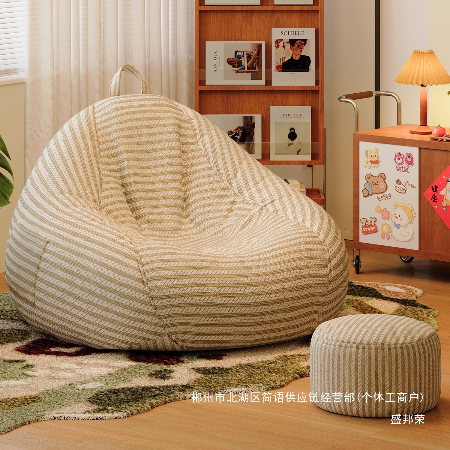 Fábrica directa sofá perezoso bolsa de soja sala de estar pequeño sofá individual se puede acostar y dormir casero bolsa de soja silla de ocio