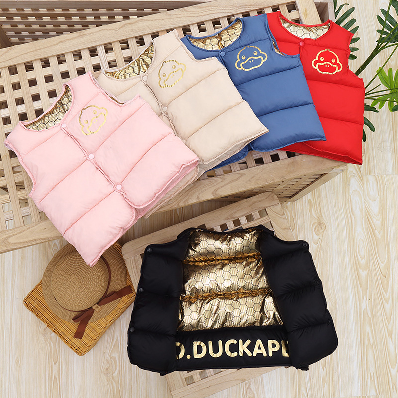 Demi-season children's keep warm vest