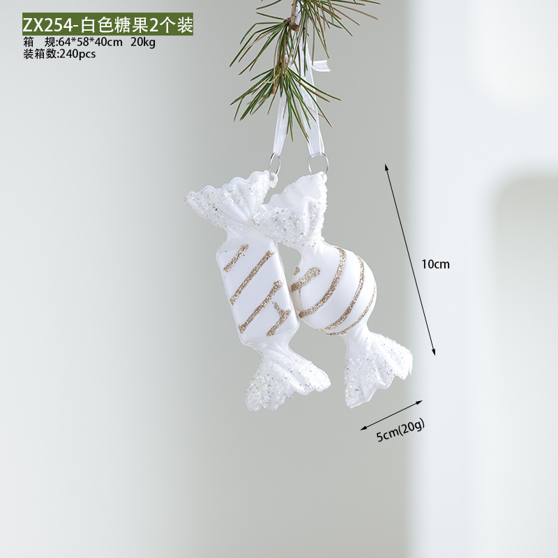 Buscando madera producto transfronterizo nuevo caramelo blanco de Navidad copo de nieve torre mariposa colgante de acrílico colgante de acrílico colgante de acrílico