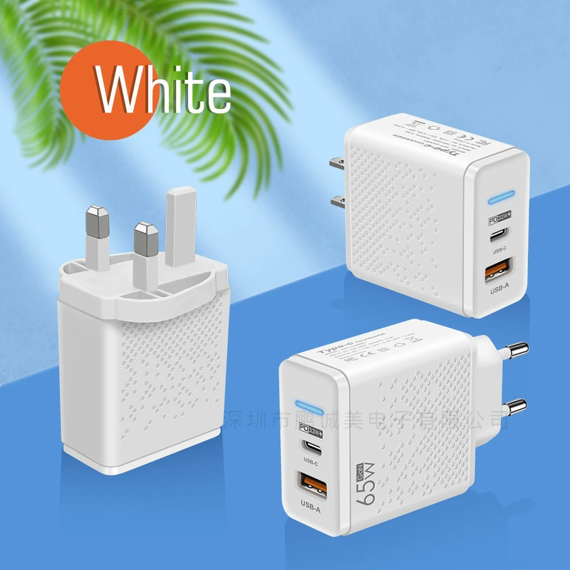 65W GaN Gan мобильный блок питания для ноутбука PD+USB европейский и американский британский стандарт быстрая зарядка головка