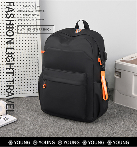 2023 New leather film backpack Summer Trend Men's and women's large-capacity student computer bag school bag undefined