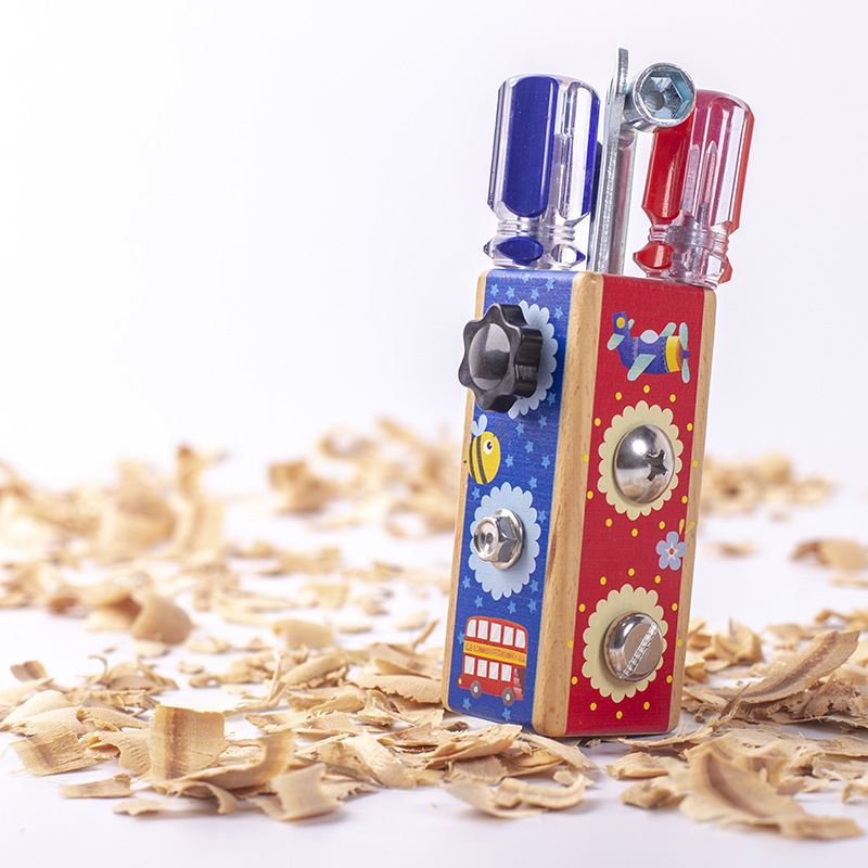 Board ocupado de educación temprana transfronteriza Monte Suo Tablero ocupado para niños Entrenamiento de coordinación ojo-mano hexéédro Juguetes interactivos entre padres e hijos