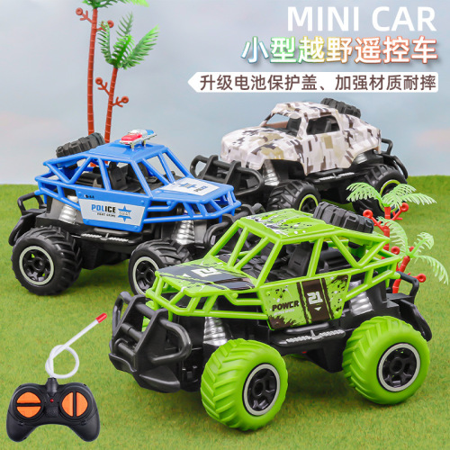 Cross-border hot selling children's electric remote control car four-way off-road racing model wireless remote control toy car manufacturer wholesale