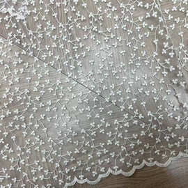 棉线网纱刺绣蕾丝布料面料服装裙子婚纱拍照背景桌布窗帘辅料手工