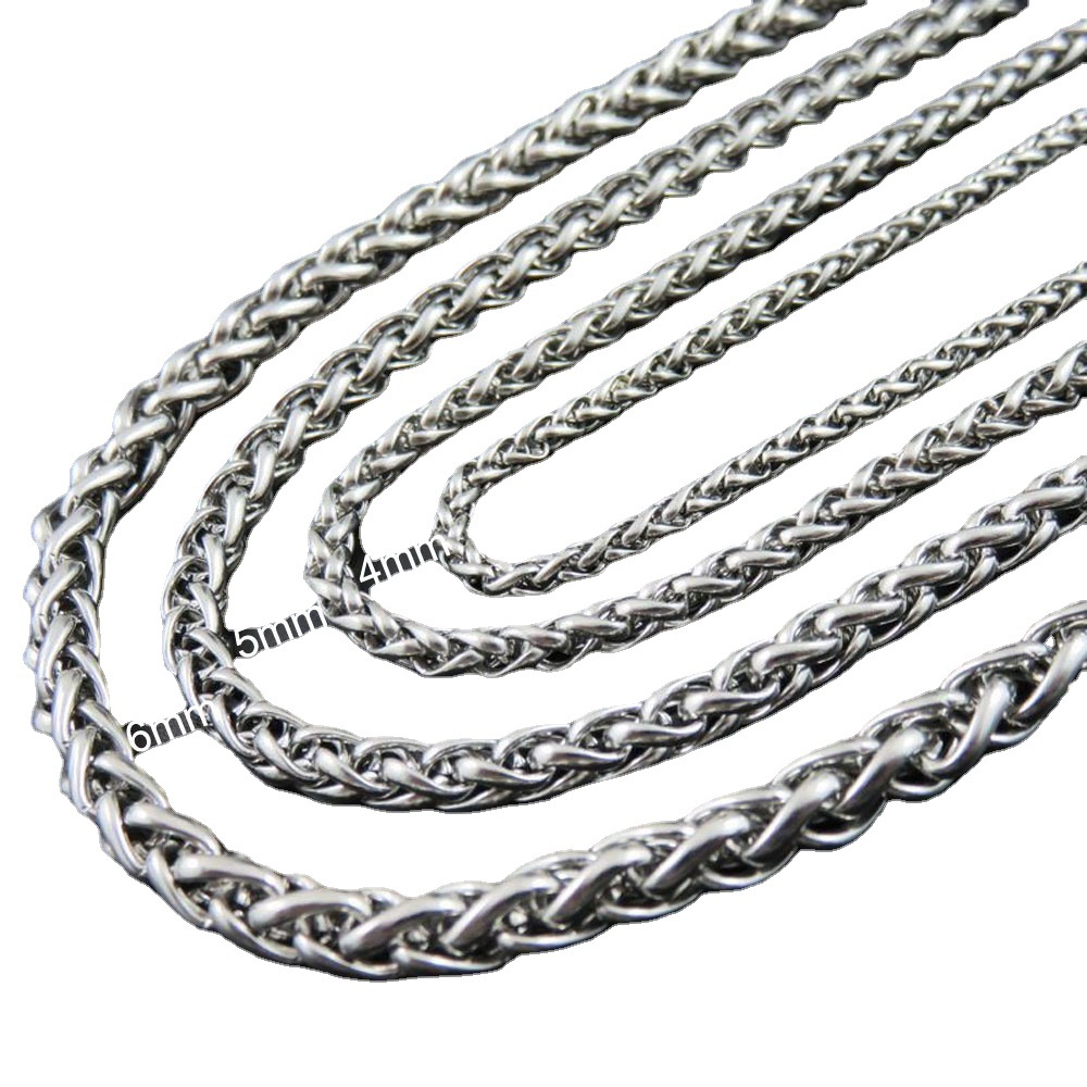 Pendentif panier de fleurs en os de dragon en acier inoxydable, chaîne et collier en acier titane disponibles en gros pour hommes et femmes._voghion.com