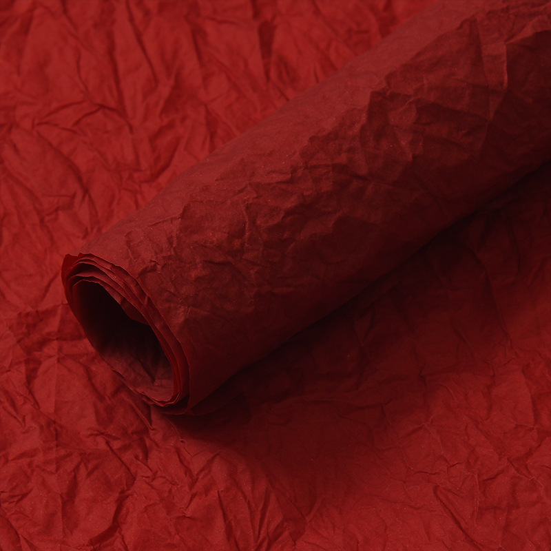 Materiales de floristería al por mayor arte floral ramo de flores materiales de embalaje papel de piedra hecho a mano papel crepé amasado a mano papel de Chennai