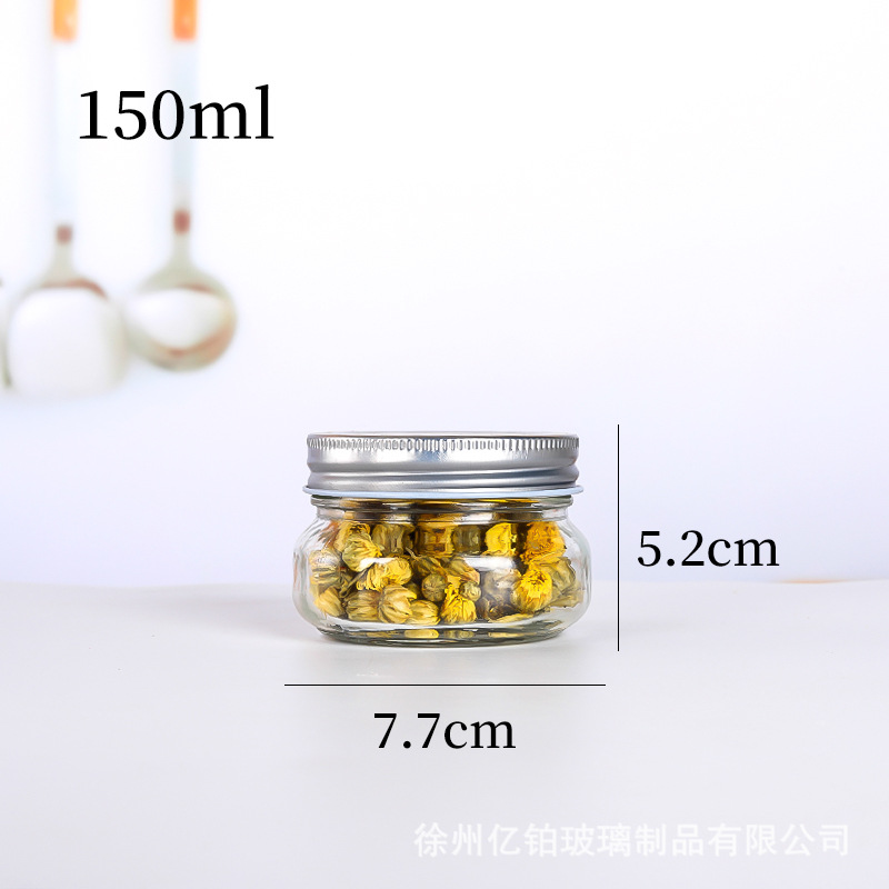 뚜껑이있는 150ml 사각형 (상자에 120); 투명한