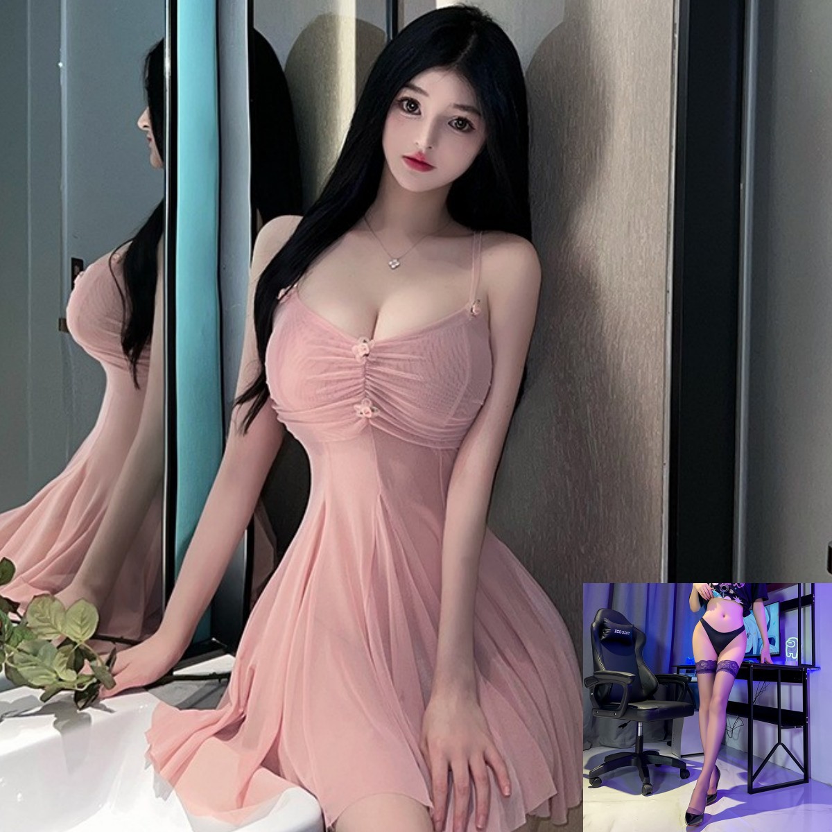 피부색 검은 스타킹