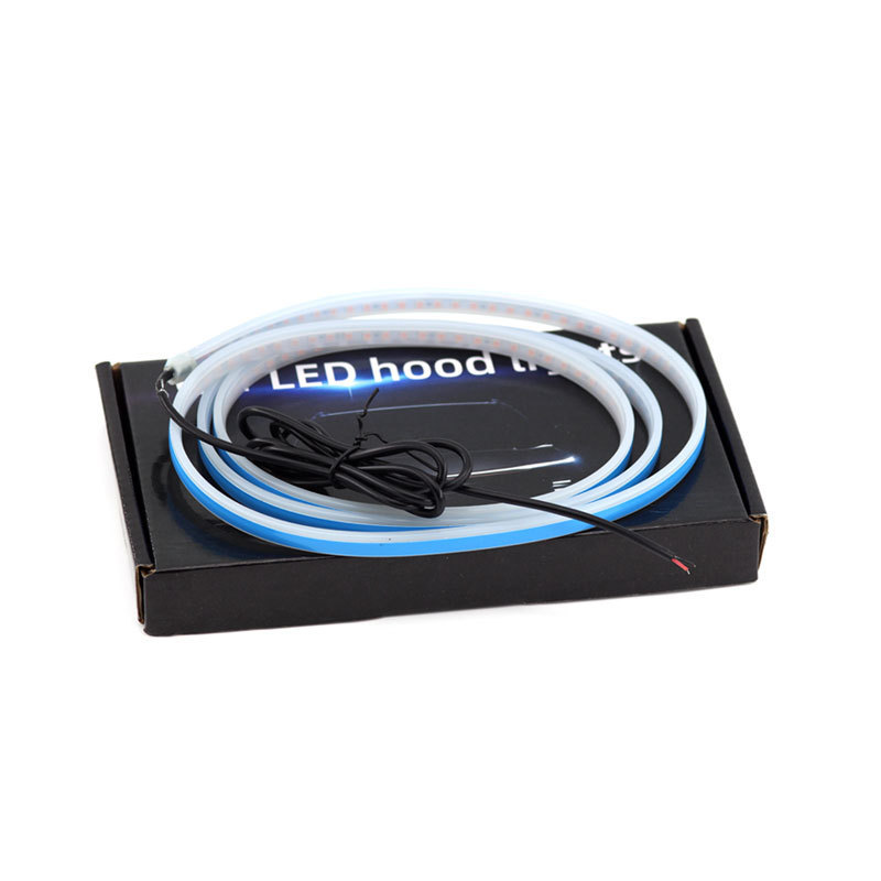 Lámpara de atmósfera colorida para cubierta de nariz de automóvil Lámpara de viaje diurna LED modificada barra de guía de luz superbrillante Lámpara de viaje diurna