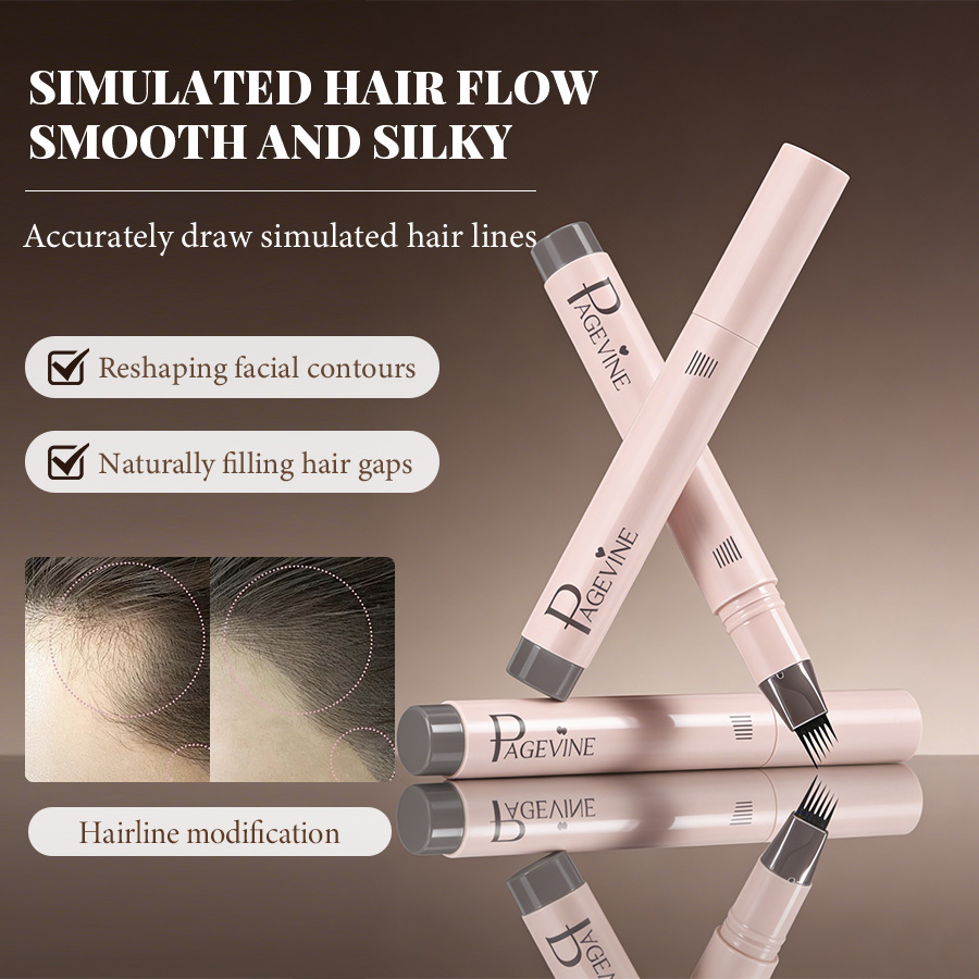 Cross-border PAGE VINE Natural Hexagonal Pen Waterproof Anti-Sudor Multi-Purpose Hairline Wild Eyelash Pen image 4