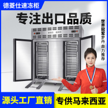 速冻柜商用急冻风冷零下45度低温速冻冰柜海参包子饺子插盘速冻机