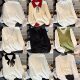 2025 Spring New Women's Long-sleeved Base Knitted Sweater Fashion All-match Women's Thin Pullover Knitted Sweater