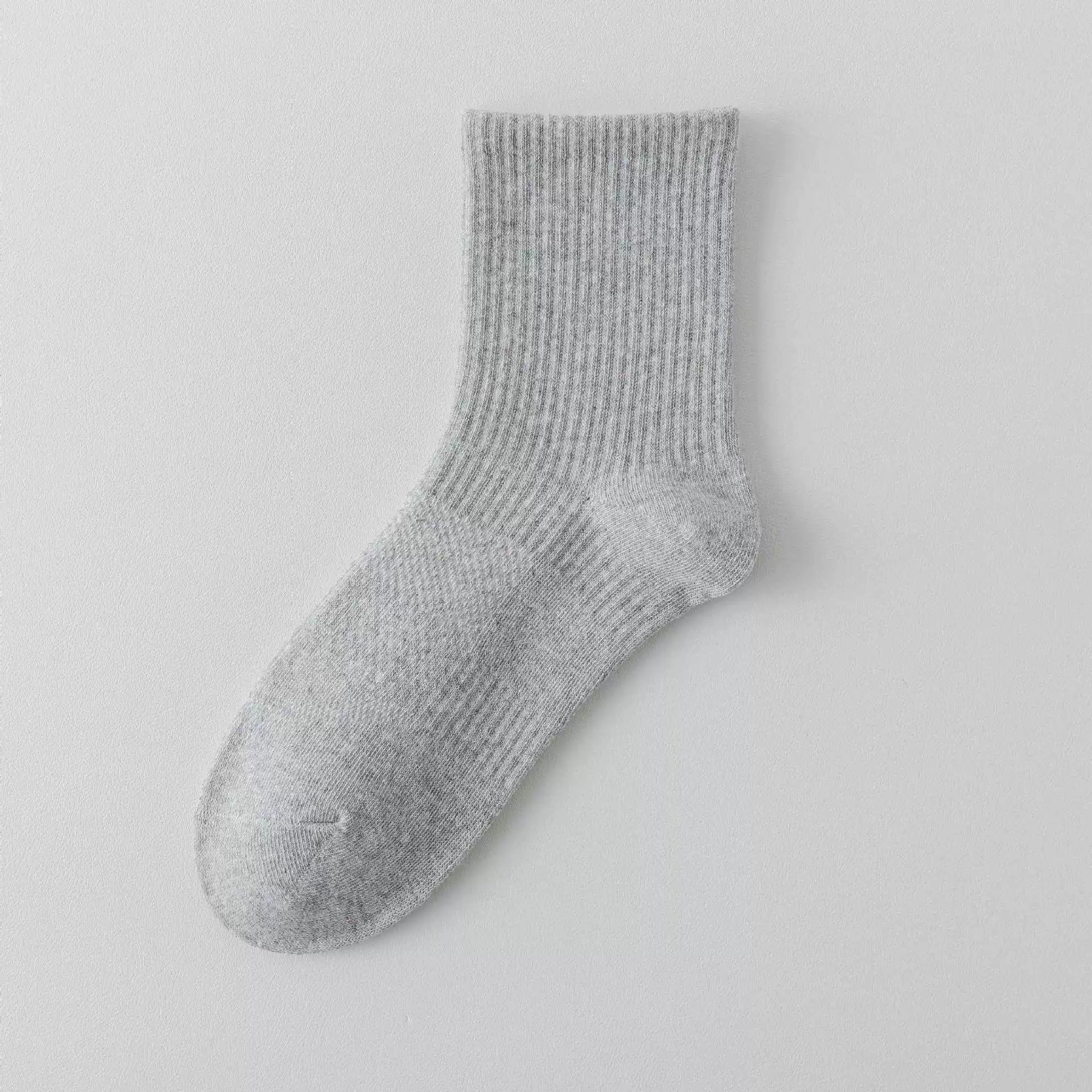 Men's Cotton Knee Socks, Demi-Season Breathable, Deodorized & Sweat-Absorbent, One Size