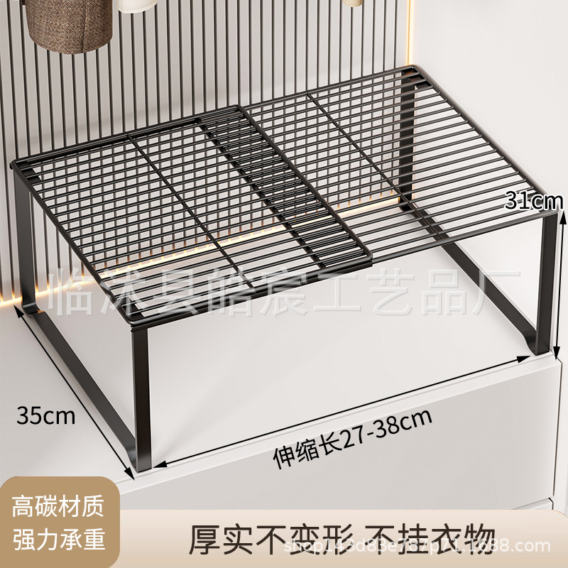 Armario, partición en capas, almacenamiento de artefactos, armario, estante retráctil en el armario