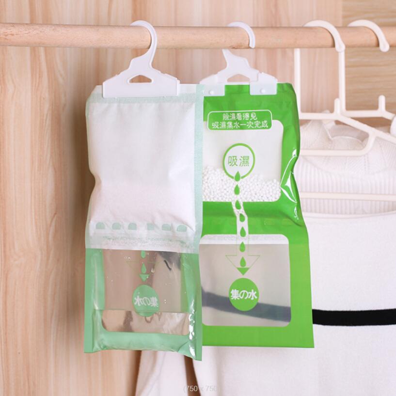 Dehumidifying bags: Hanging desiccant packs to prevent mold and moisture&mdash;ideal for home use in basements, student dorms, and wardrobes, keeping your clothes and belongings dry and protected.