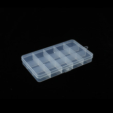 小号15格药盒透明塑料首饰归类化妆针线渔具用品桌面收纳盒批发