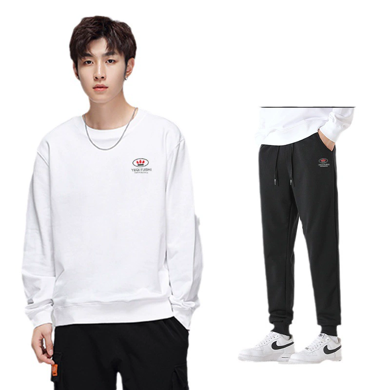 Sports suit, long-sleeve, soft trousers, breathable set