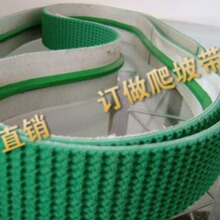 PVC草绿色爬坡输送带 防滑输送带 工业输送带 质量保证
