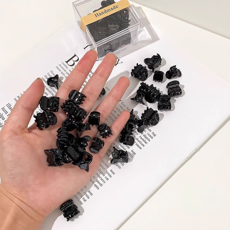 韓国ヘアアクセサリーシンプルなプラスチックミニヘアクリップサイドクリップトップクリップヘアクリップ前髪クリップヘアアクセサリー|undefined