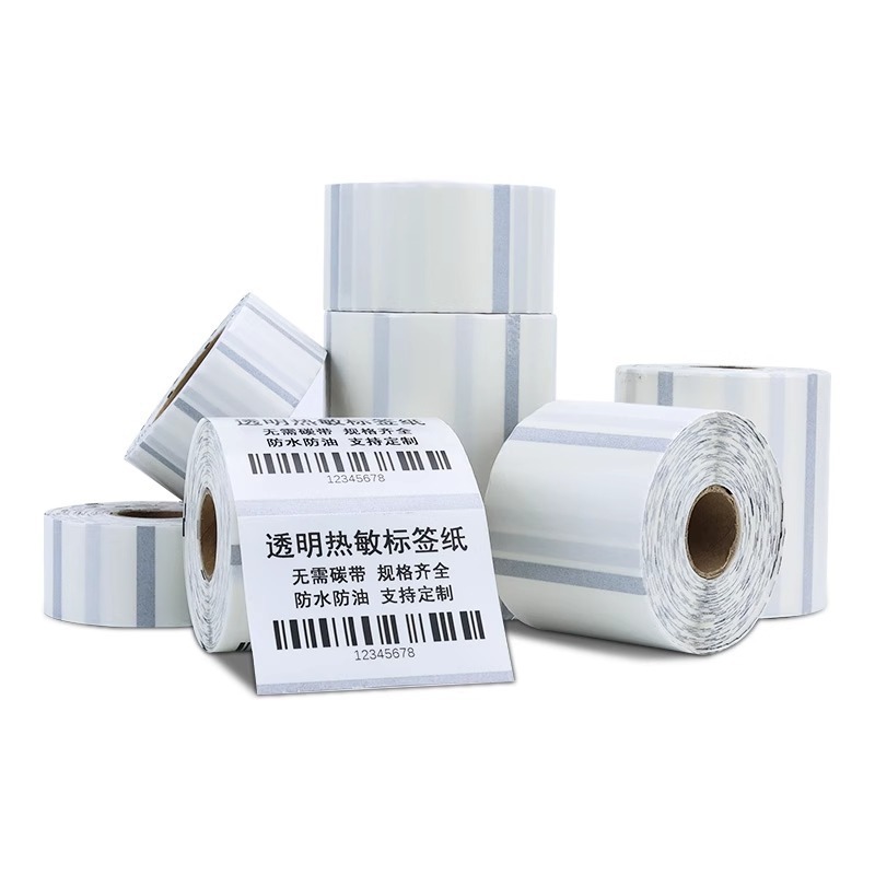 现货批发透明热敏标签纸50*40x30 20三防不干胶条码打印印刷标签|undefined