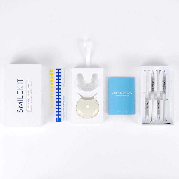 Blanqueamiento de dientes traje de dientes Shell luz traje de sincronización Kit de blanqueamiento de dientes