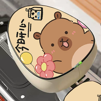 Electric car cushion Sun-Proof, Suitable for All Seasons, Aima - brown-bear-front-seat