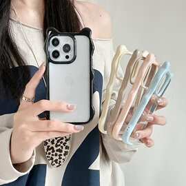 适用iPhone17promax凹槽17/16滴胶17pro手机壳16pro苹果16promax