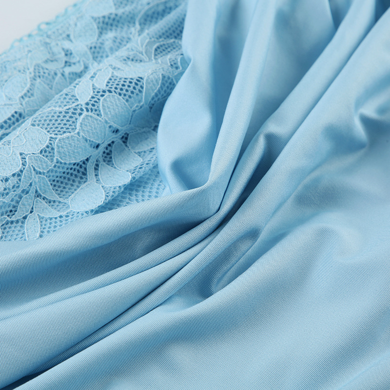 Women Clothing Lace Top with Narrow Straps Stitching Satin Fishtail Skirt Slim Waist Sheath Skirt Two Piece Sets