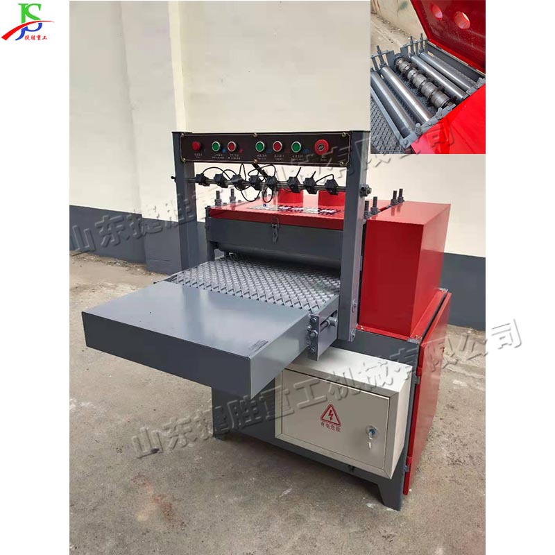 红外线清边多片锯细木工板条清边锯机全自动履带式溜边边皮锯