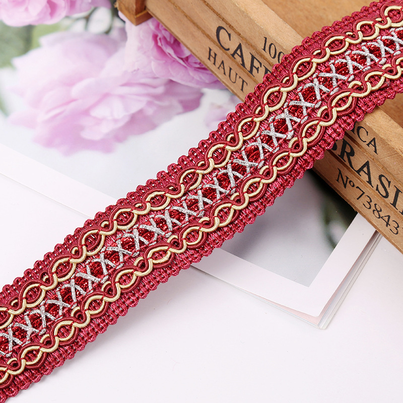 涤纶织带3.2cm可定抱枕小边花边 家纺接缝花边 灯罩装饰量大从优