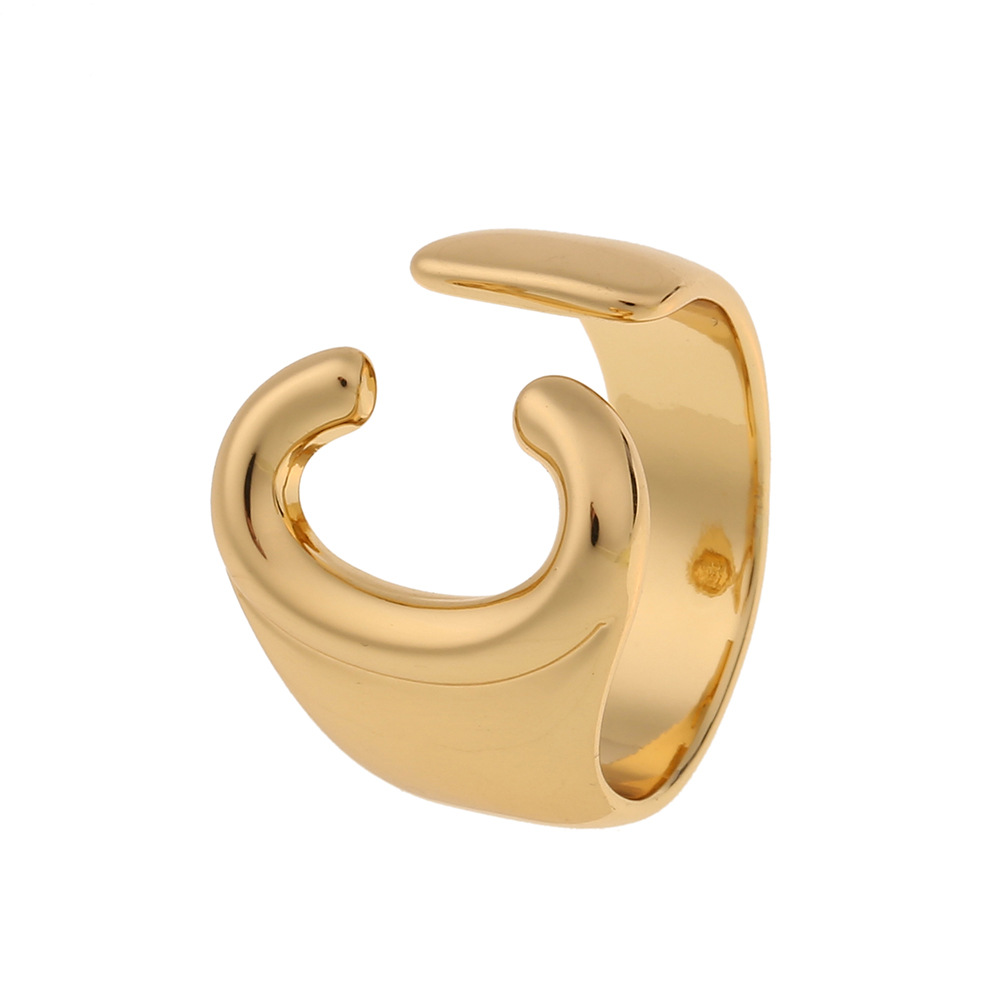 5g Weight Birthday Occasion Copper Material Letter Pattern Unisex Gender Fashion Style Fashion New Style Copper 26 English Letter Ring 14