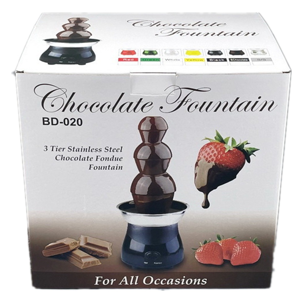 Fuente de chocolate de acero inoxidable, torre de fusión en cascada, máquina doméstica y comercial para fiestas y eventos