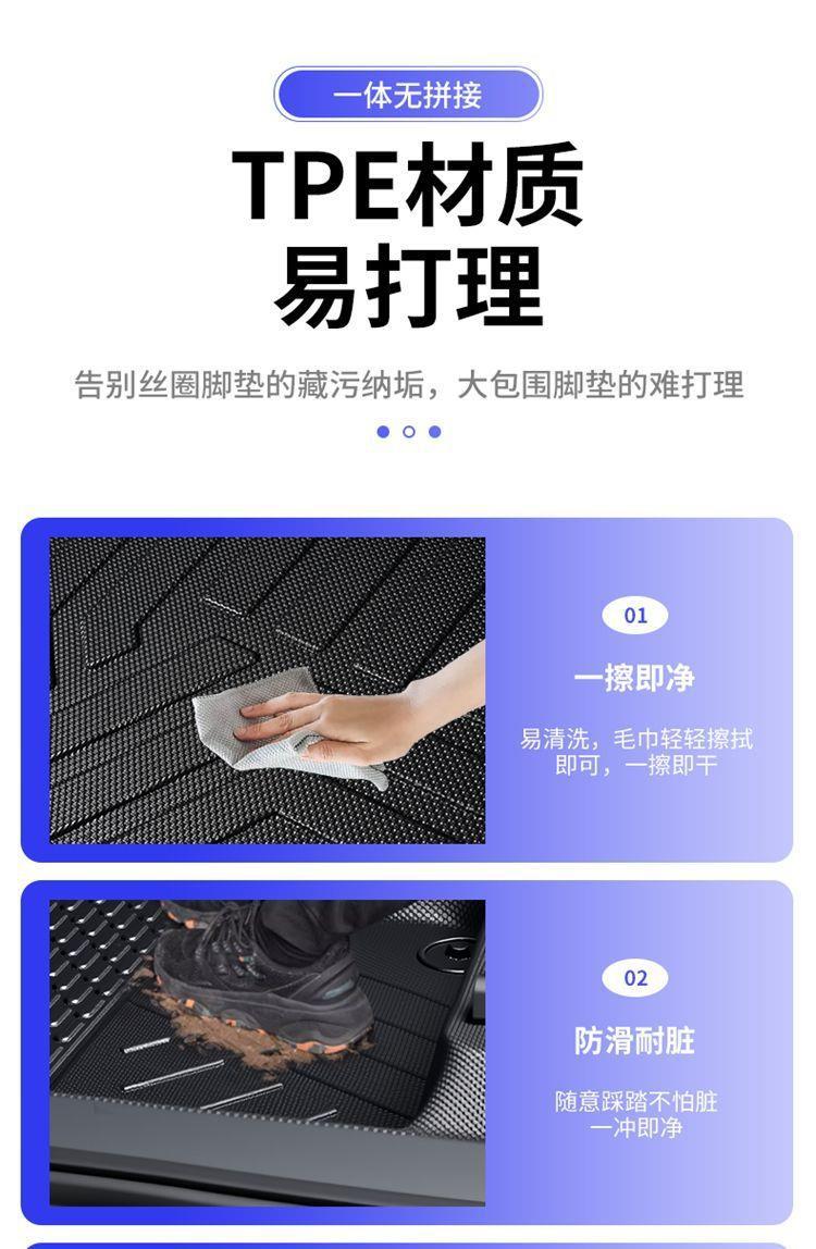 Suitable for TPE Leapmotor T03 car-specific floor mats 20-26, easy to clean, wear-resistant, thickened car floor mats