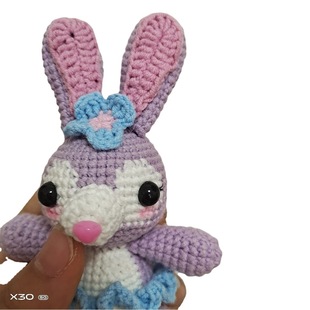 Finished Handmade Crochet Wool Doll Dailu Fox Bag Pendant Keychain Pendant Creative Gift Cute