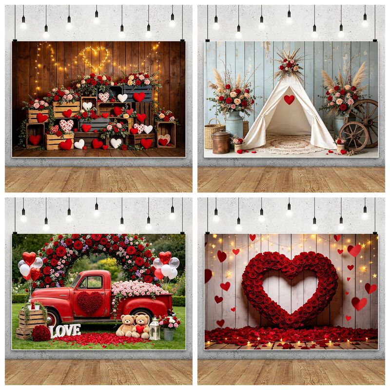 Amazon's new barn door backdrop banner for Valentine's Day proposal, confession, and party scene photography Amazon's new barn door backdrop banner for Valentine's Day proposal, confession, and party scene photography