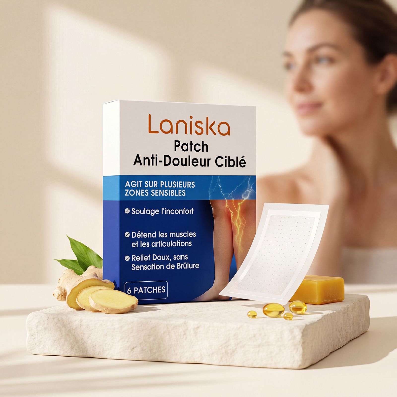 Laniska Body Care Patches Gentle and Moisturizing Patches for Body Joints, Comfortable for Daily External Use