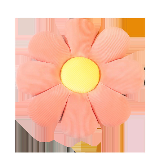 Cross-border Baby Daisy Flower Cushion, Sunflower Pillow, Plush Toy, Petal-Shape Backrest Pillow for Sofas and Tatami Decorations
