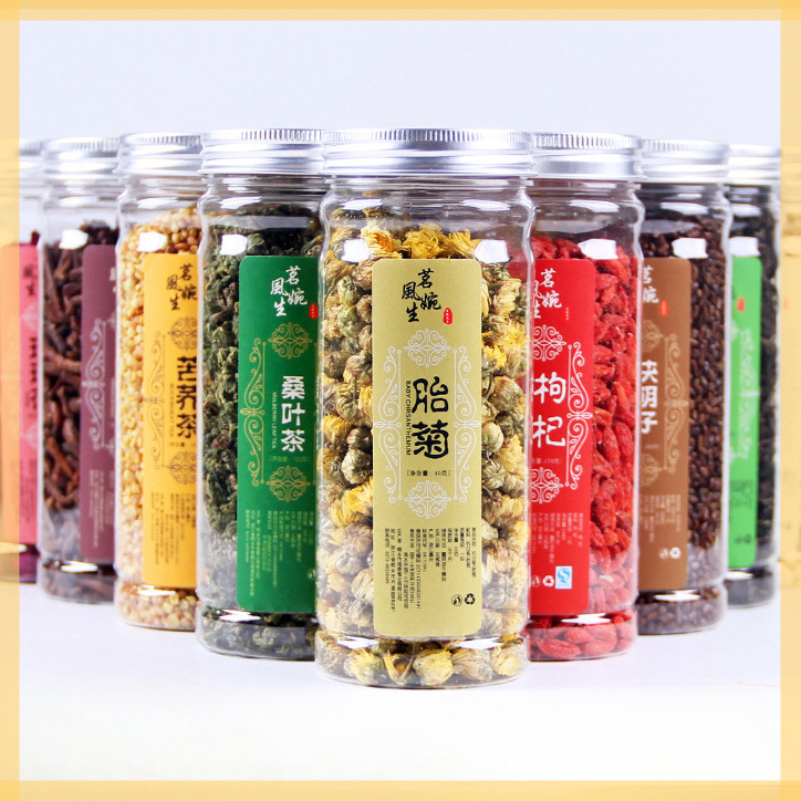 Canned Flower Tea Combination Cassia Seed Tea Wolfberry Chrysanthemum Tea Black Wolfberry Barley Tea Roselle Rose Tea Wholesale