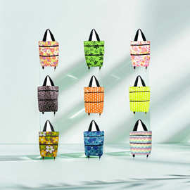 厂家直批购物车超市时尚拖轮包折叠家用买菜包可加LOGO搬家打包袋