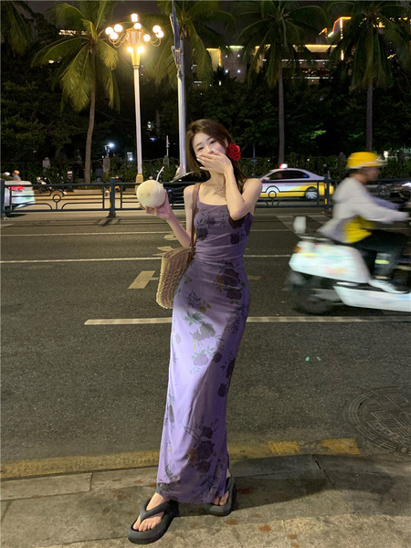 Purple summer dress