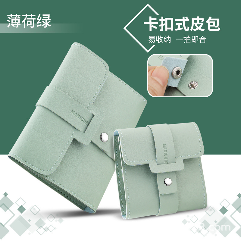 Fabricante en stock bolso plegable verde cortauñas de acero inoxidable traje cortauñas herramientas de manicura