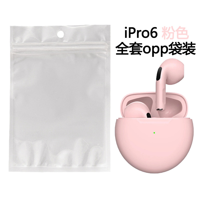 Nuevo transfronterizo real auricular Bluetooth inalámbrico Pro6 macaron TWS deportes estéreo táctil entrega transfronteriza