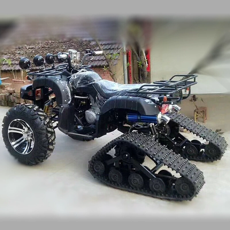 Снего- мотоцикл двойной 250cc гусеничный колесный пляжный автомобиль для взрослых, четырехколесный внедорожник, устройство