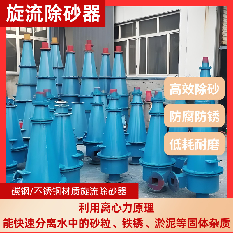 不锈钢旋流除砂器碳钢河水井水除沙 水砂分离器 离心式过滤器DN50