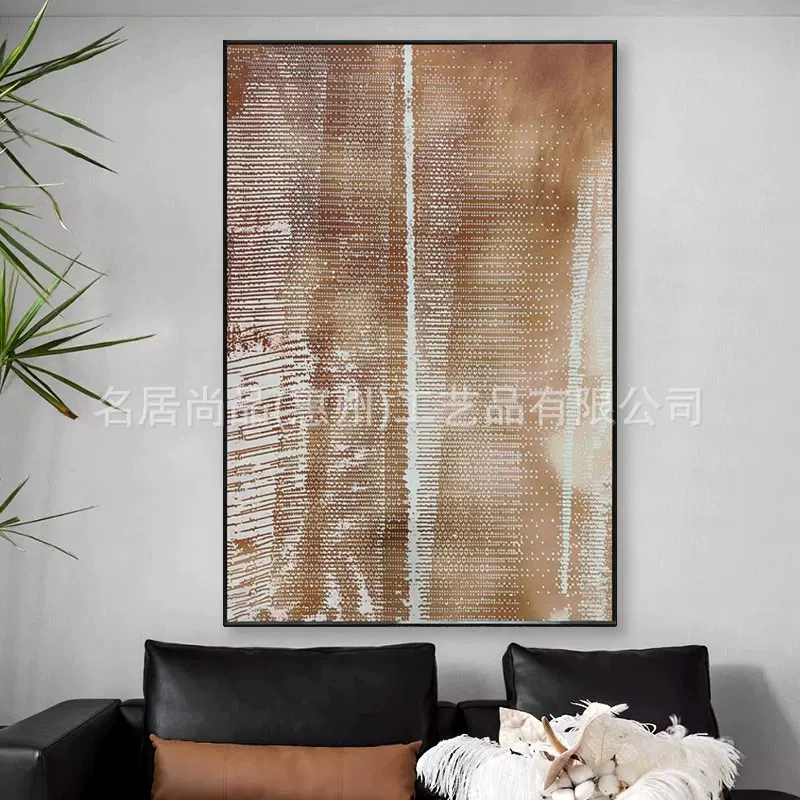 现代简约肌理浮雕画客厅沙发背景墙挂画样板间酒店别墅楼梯间挂画